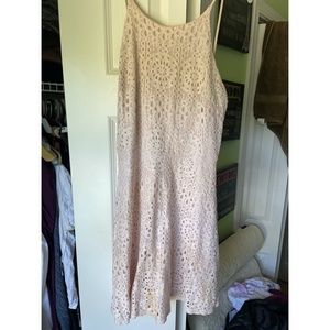 Light pink lace dress